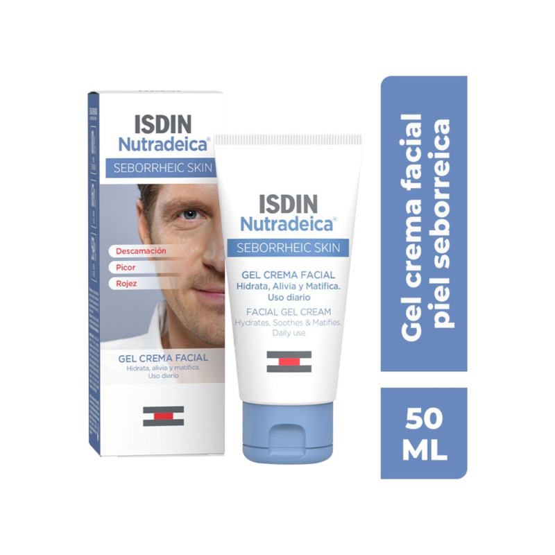 D_NQ_NP_2X_687501-MLA88113989928_072025-F-1.webp Gel Crema Facial Isdin Nutradeica Piel Seborreica 50ml