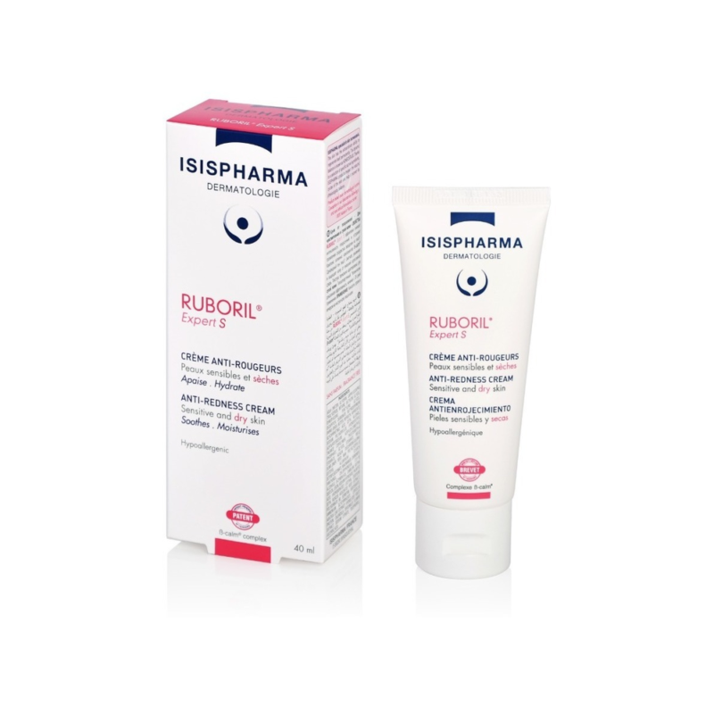 Ruboril Expert S crema 40 ml: calma rojeces en piel seca, sensible o con rosácea