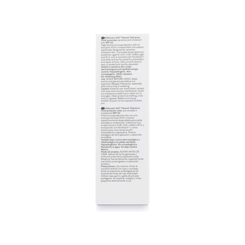 Heliocare 360 Mineral Tolerance Fluid Spf 50+ 50ml