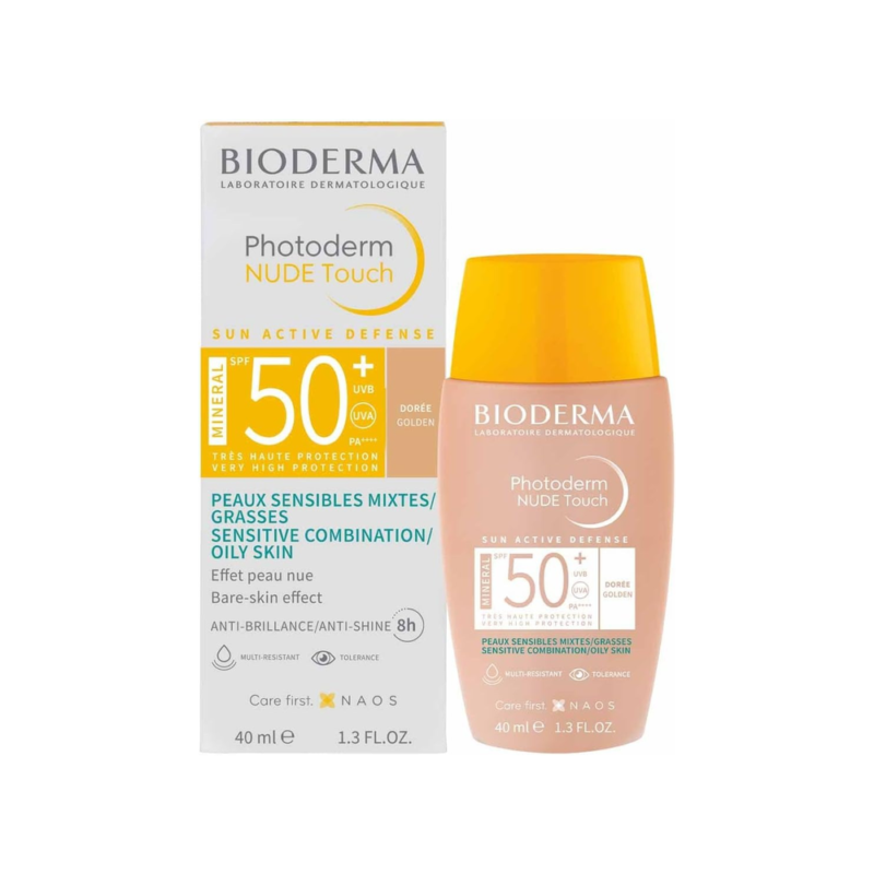Bioderma Photoderm Nude Touch Spf 50+ Tono Dorado 40ml