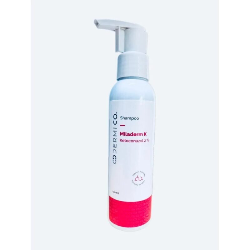 DERMICO SHAMPOO MILADERM K KETOCONAZOL 2% 120ML